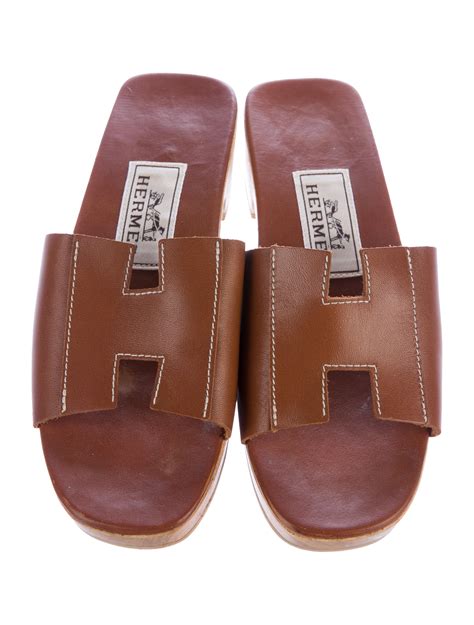 sandalki hermes|hermes slides for women.